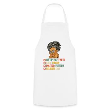 Vintage Juneteenth Femmes Noires American Pride - Tablier de cuisine - blanc - Devant - AI Model Male 185 dark (185cm)