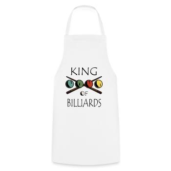 King Of Billiards Billardspieler Pool Billard - Kochschürze - Weiß - Vorne - AI Model Male 185 dark (185cm)