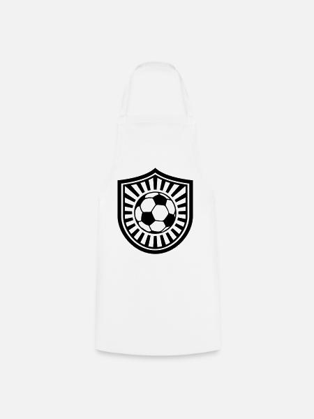 Fußball Emblem Personalisierbar Simpel Einfach - Kochschürze - Weiß