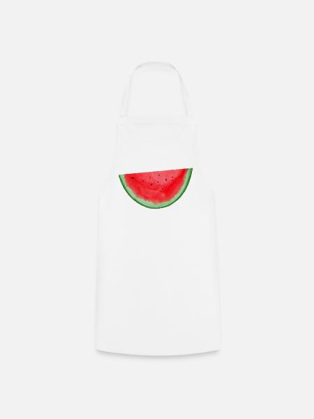 Wassermelone Aquarell - Kochschürze - Weiß