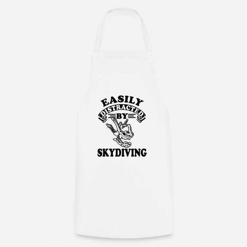 Skydiving Free Fall Gift - Cooking Apron - white