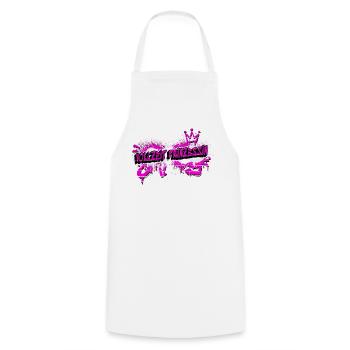 Vollzeit Prinzessin Graffiti Design - Kochschürze - Weiß - Vorne - AI Model Male 185 dark (185cm)