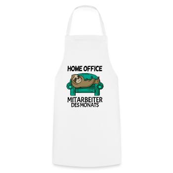 Home Office Mitarbeiter des Monats Geschenk - Kochschürze - Weiß - Vorne - AI Model Male 185 dark (185cm)