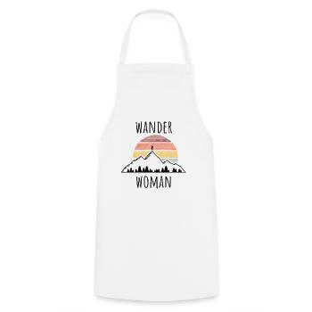 Wandern Wanderwoman - Kochschürze - Weiß - Vorne - AI Model Male 185 dark (185cm)