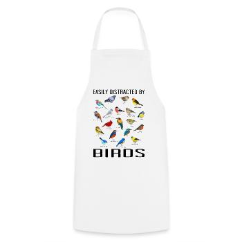 Bird Watching Orinthologist Birdwatching Gift - Cooking Apron - white - Front - AI Model Male 185 dark (185cm)