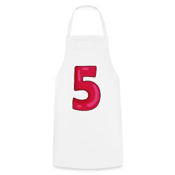 5 - Tablier de cuisine - blanc - Devant - AI Model Male 185 dark (185cm)