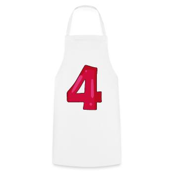 4 - Tablier de cuisine - blanc - Devant - AI Model Male 185 dark (185cm)