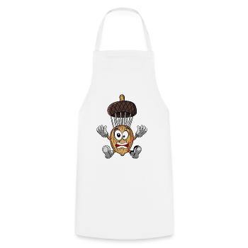 Acorn Skydiving - Cooking Apron - white - Front - AI Model Male 185 dark (185cm)