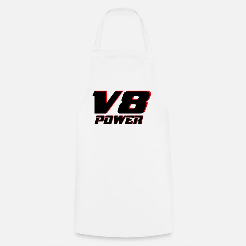 V8 - Kochschürze - Weiß