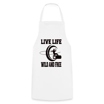 wakeboarding - Cooking Apron - white - Front - AI Model Male 185 dark (185cm)