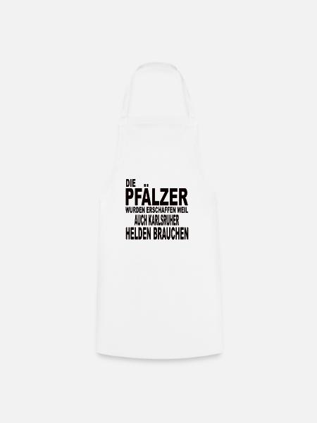 Pfälzer und Karlsruher - Kochschürze - Weiß