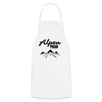 Alpinisme - Tablier de cuisine - blanc - Devant - AI Model Male 185 dark (185cm)