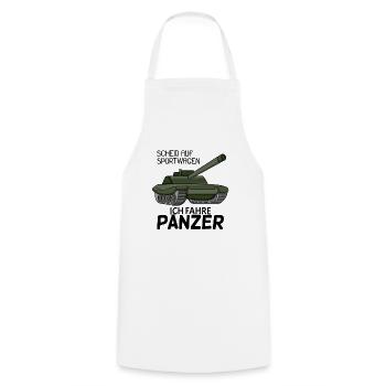 Panzer Militär Geschenk - Kochschürze - Weiß - Vorne - AI Model Male 185 dark (185cm)