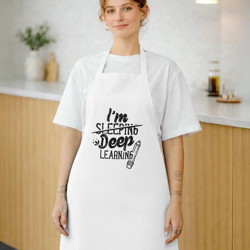 I Sleep Learning Deep Deep Learning School Cooking Apron