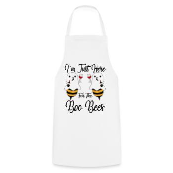 Halloween I’m Just Here For The Boo Bees T Shirt - Tablier de cuisine - blanc - Devant - AI Model Male 185 dark (185cm)