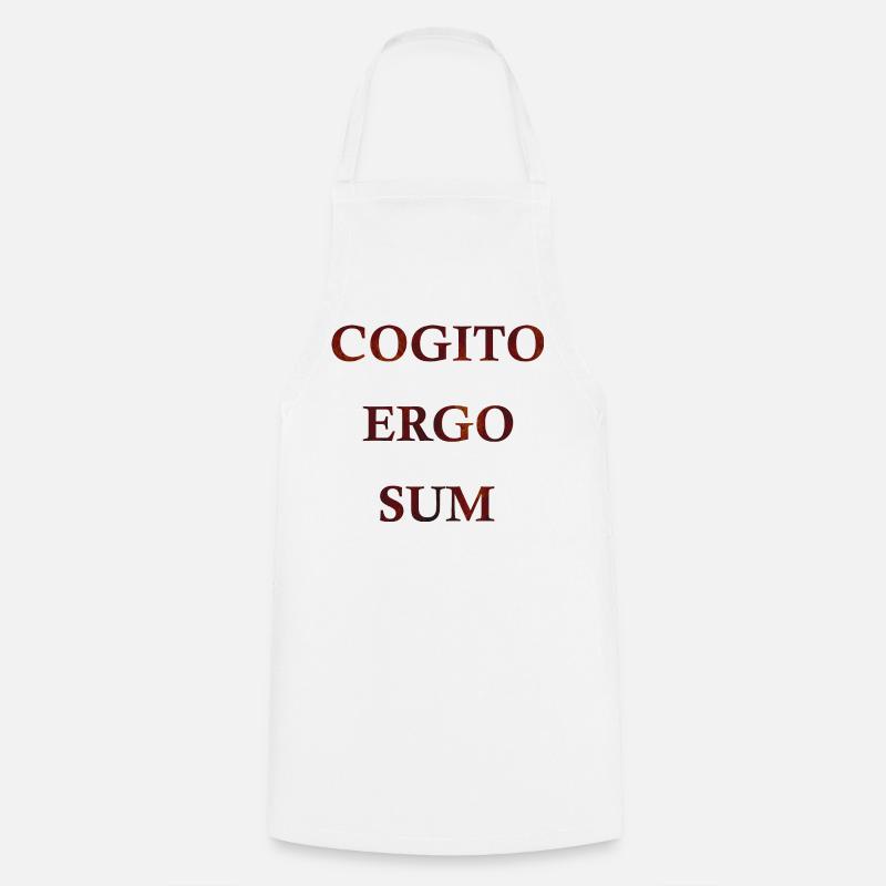 Cogito Ergo Sum - Kochschürze - Weiß