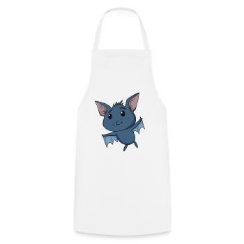 Chauve-souris - Tablier de cuisine - blanc - Devant - AI Model Male 185 dark (185cm)