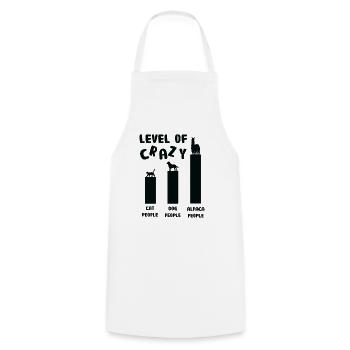 Alpaka Lama Proverbe pour les éleveurs d’alpagas Tours - Tablier de cuisine - blanc - Devant - AI Model Male 185 dark (185cm)