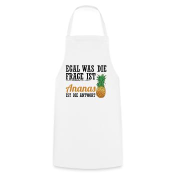 Ananas Lustiger Spruch Sommer Frucht Geschenkidee - Kochschürze - Weiß - Vorne - AI Model Male 185 dark (185cm)