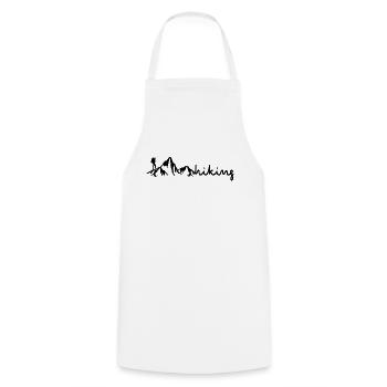 Montagnes Randonnée Hiking - Tablier de cuisine - blanc - Devant - AI Model Male 185 dark (185cm)