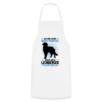 Mein Leonberger liebt mich Leonberg Hund - Kochschürze - Weiß - Vorne - AI Model Male 185 dark (185cm)