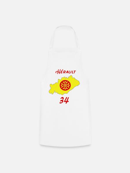 Hérault - Tablier de cuisine - blanc