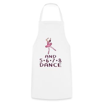 Ballerine Ballet - And 5 6 7 8 Dance - Tablier de cuisine - blanc - Devant - AI Model Male 185 dark (185cm)