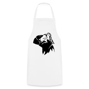 Teckels - Tablier de cuisine - blanc - Devant - AI Model Male 185 dark (185cm)