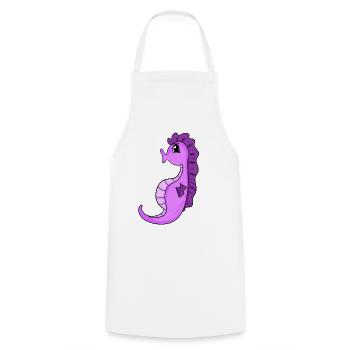 Hippocampe Hippocampe - Tablier de cuisine - blanc - Devant - AI Model Male 185 dark (185cm)