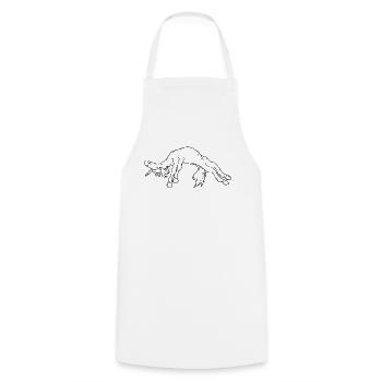 Einhorn Yoga - Kochschürze - Weiß - Vorne - AI Model Male 185 dark (185cm)