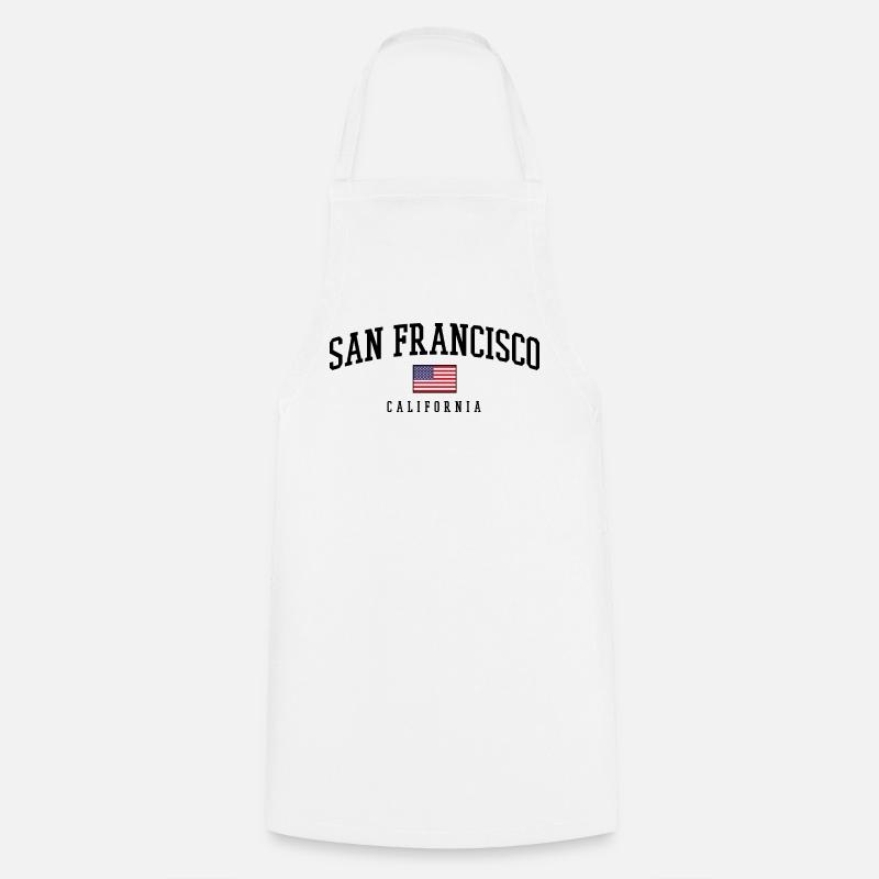 San Francisco Usa - Cooking Apron - white