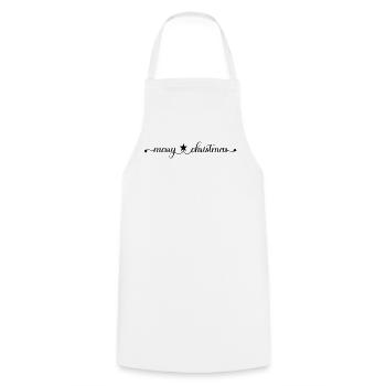 Joyeux Noël - Tablier de cuisine - blanc - Devant - AI Model Male 185 dark (185cm)