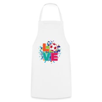 Football - Tablier de cuisine - blanc - Devant - AI Model Male 185 dark (185cm)