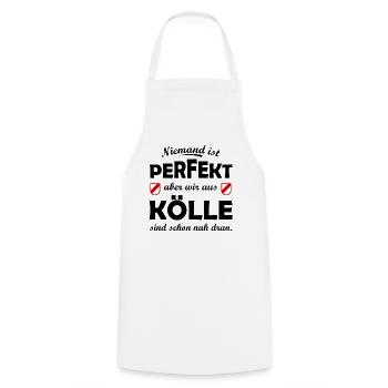 Kölle Perfekt - Kochschürze - Weiß - Vorne - AI Model Male 185 dark (185cm)