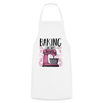 Pink Kitchen Mixer Therapy - Cooking Apron - white - Front - AI Model Male 185 dark (185cm)