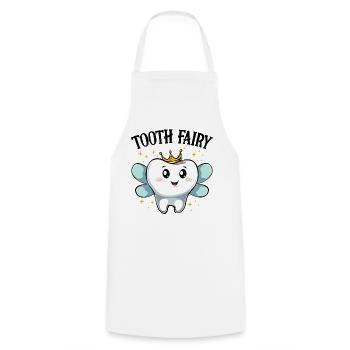 Royal Tooth with Wings Tooth Fairy - Cooking Apron - white - Front - AI Model Male 185 dark (185cm)