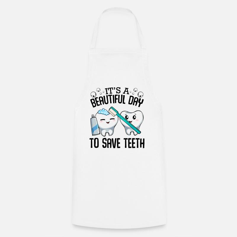 Dentiste - Tablier de cuisine - blanc