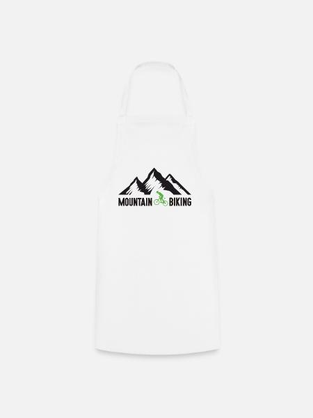 Mountainbiken - Kochschürze - Weiß