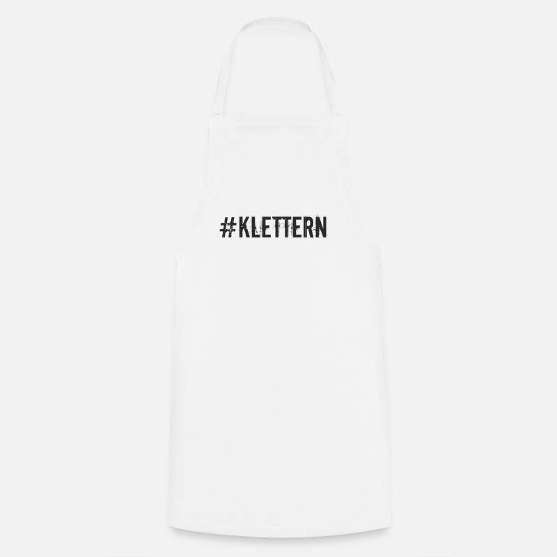Klettern - #Klettern - Kochschürze - Weiß