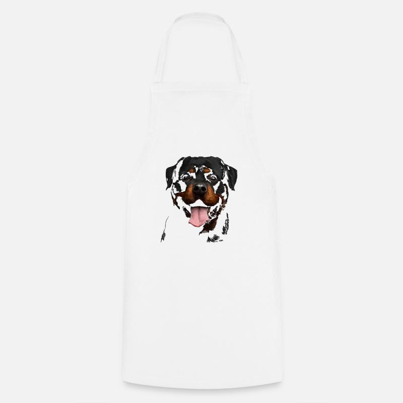 Rottweiler - Tablier de cuisine - blanc
