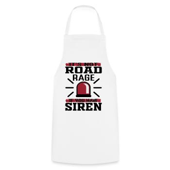 Ambulance Ambulance Paramedic Gift - Cooking Apron - white - Front - AI Model Male 185 dark (185cm)