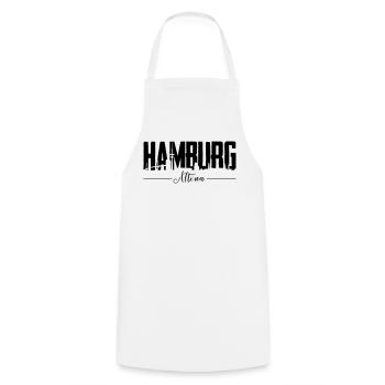 Hamburg Altona, City Shirt - Kochschürze - Weiß - Vorne - AI Model Male 185 dark (185cm)