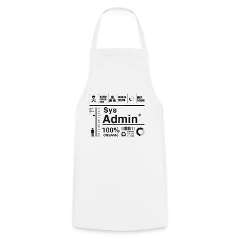 sys admin Computer Nerd pc Kit programmer Humor lo - Kochschürze - Weiß - Vorne - AI Model Male 185 dark (185cm)