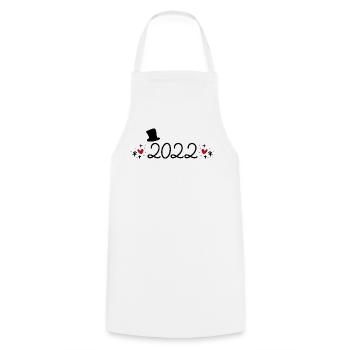 2022 - Cooking Apron - white - Front - AI Model Male 185 dark (185cm)