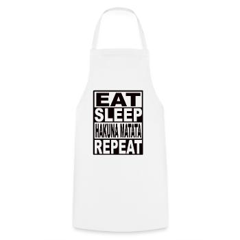 Funny sayings - Cooking Apron - white - Front - AI Model Male 185 dark (185cm)