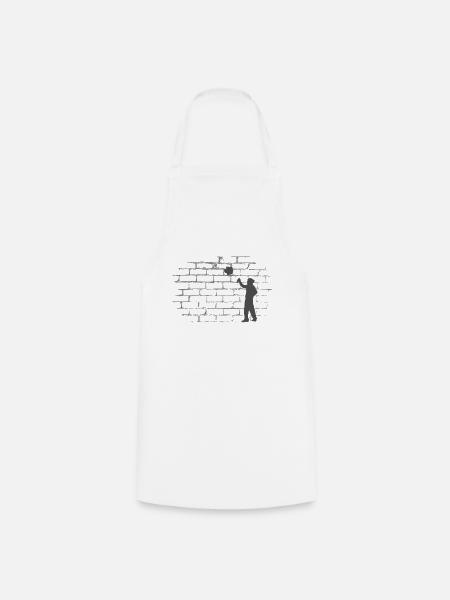 Spayer sur Wall Street Art Graffiti Style - Tablier de cuisine - blanc