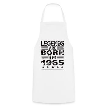 Legenden werden 1965 geboren - Kochschürze - Weiß - Vorne - AI Model Male 185 dark (185cm)