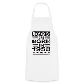 Legenden werden 1958 geboren - Kochschürze - Weiß - Vorne - AI Model Male 185 dark (185cm)