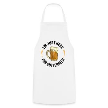 Ich Bin Nur Hier Für Butterbier Biertrinker - Kochschürze - Weiß - Vorne - AI Model Male 185 dark (185cm)