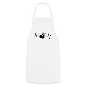 Snail - Cooking Apron - white - Front - AI Model Male 185 dark (185cm)